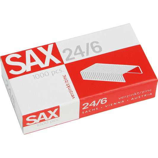 Sax Heftklammer 24/6 1.000 St./Pack.