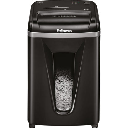 Fellowes® Aktenvernichter Powershred® 450M P-5 Papier, Heftklammern, Kreditkarten, CDs/DVDs Partikelschnitt 9 Bl. schwarz