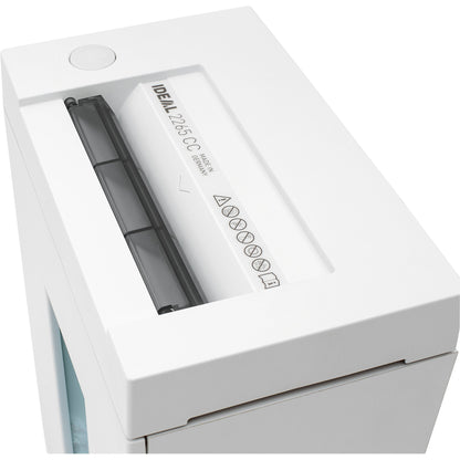 IDEAL Aktenvernichter 2265 P-2 Papier, Heftklammern, Büroklammern, Kreditkarten Streifenschnitt 13 Bl. cool grey