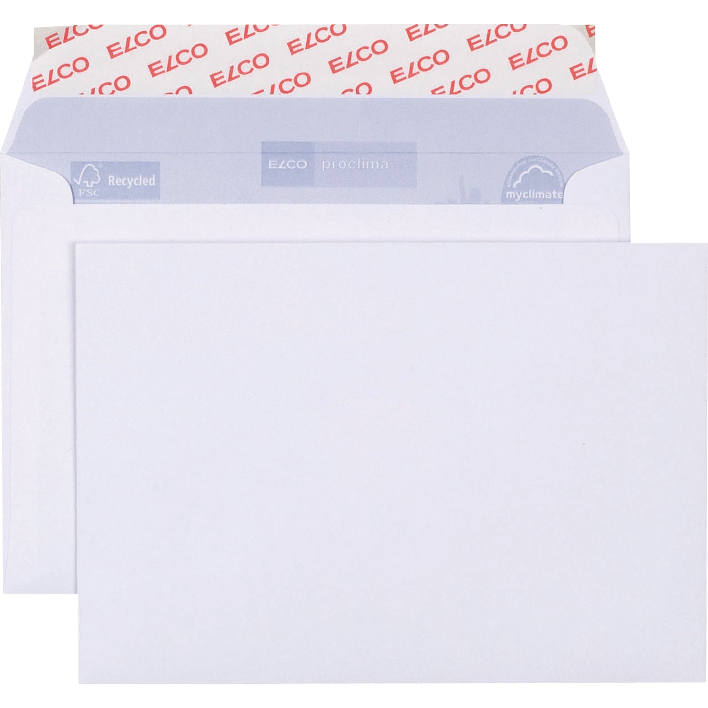 ELCO Briefumschlag Proclima DIN C6 162 x 114 mm (B x H) mit Haftklebung ohne Fenster 100g/m² hochweiß 500 St./Pack.