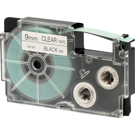 CASIO® Schriftbandkassette 9 mm x 8 m (B x L) transparent schwarz