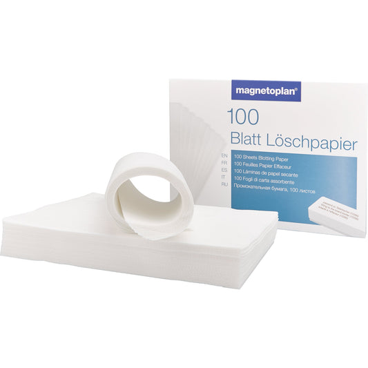 magnetoplan® Löschpapier 22 x 16 cm (B x L) Papier weiß 100 Bl./Pack.
