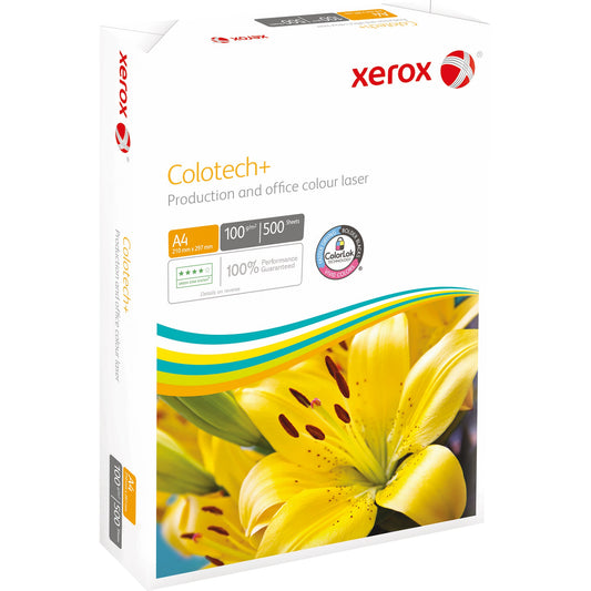 Xerox Kopierpapier Colotech+ DIN A4 100g/m² elementar chlorfrei gebleicht, holzfrei weiß 2.000 Bl./Pack.