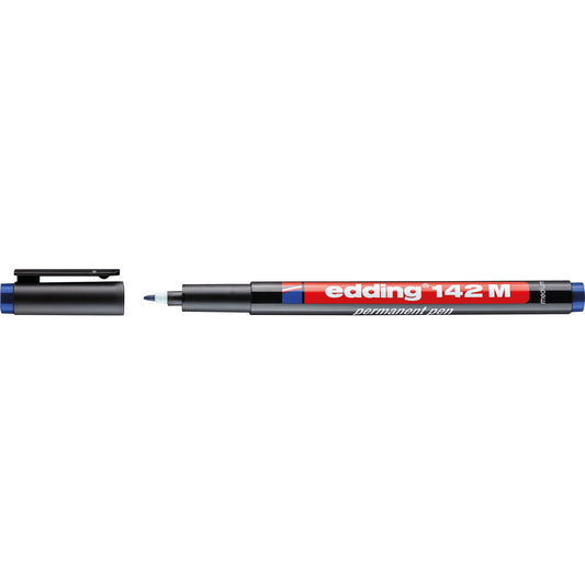 edding Folienstift 142 M 1mm blau nicht dokumentenecht