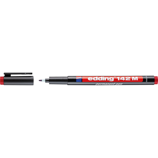 edding Folienstift 142 M 1mm rot nicht dokumentenecht