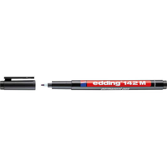 edding Folienstift 142 M 1mm schwarz nicht dokumentenecht
