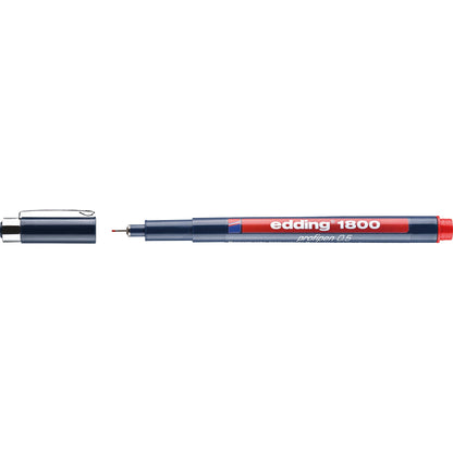 edding Fineliner 1800 profipen 0,5mm rot