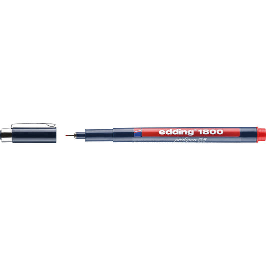edding Fineliner 1800 profipen 0,5mm rot