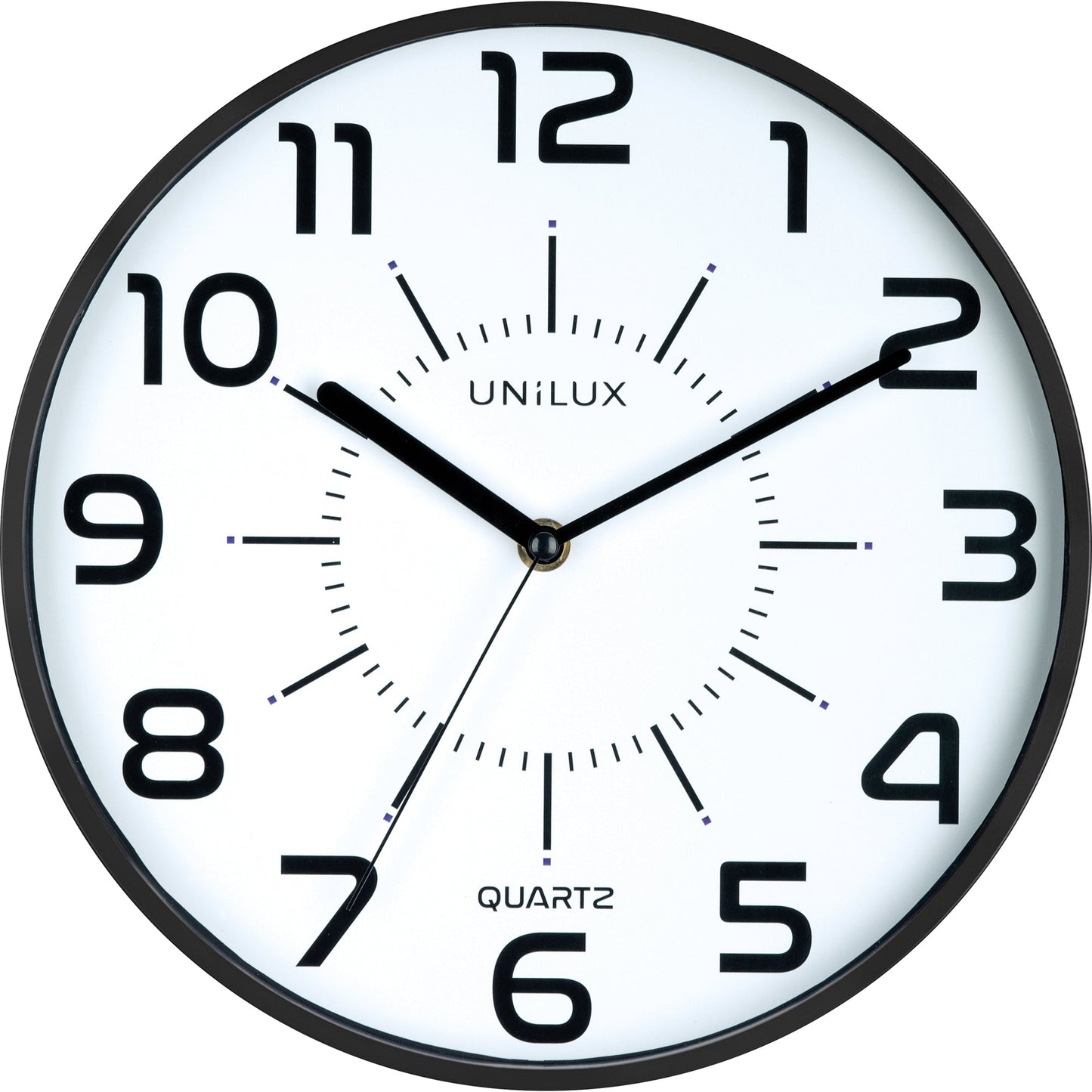 UNILUX Wanduhr Pop 30cm Kunststoff schwarz