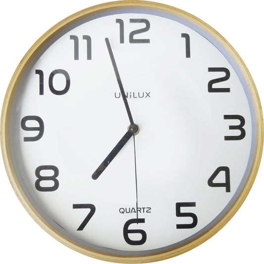 UNILUX Wanduhr Baltic 31,5cm Holz/Kunststoff buche
