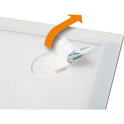 DURABLE Magnetrahmen WALLPAPER DIN A4 inkl. Ersatzset mit vier Klebestreifen Polypropylen/Polyethylen silber
