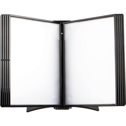 DJOIS Sichttafelständer Easy Load Black Edition 45,5 x 37 x 25 cm (B x H x T) Metall/Polypropylen Anzahl der mitgelieferten Sichttafeln: 10 Sichttafeln schwarz