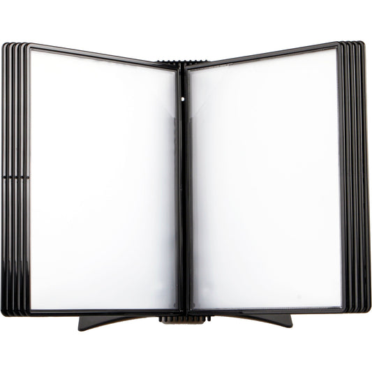 DJOIS Sichttafelständer Easy Load Black Edition 45,5 x 37 x 25 cm (B x H x T) Metall/Polypropylen Anzahl der mitgelieferten Sichttafeln: 10 Sichttafeln schwarz