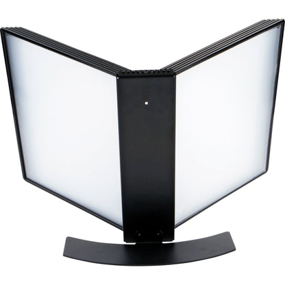 DJOIS Sichttafelständer Easy Load Black Edition 45,5 x 37 x 25 cm (B x H x T) Metall/Polypropylen Anzahl der mitgelieferten Sichttafeln: 10 Sichttafeln schwarz