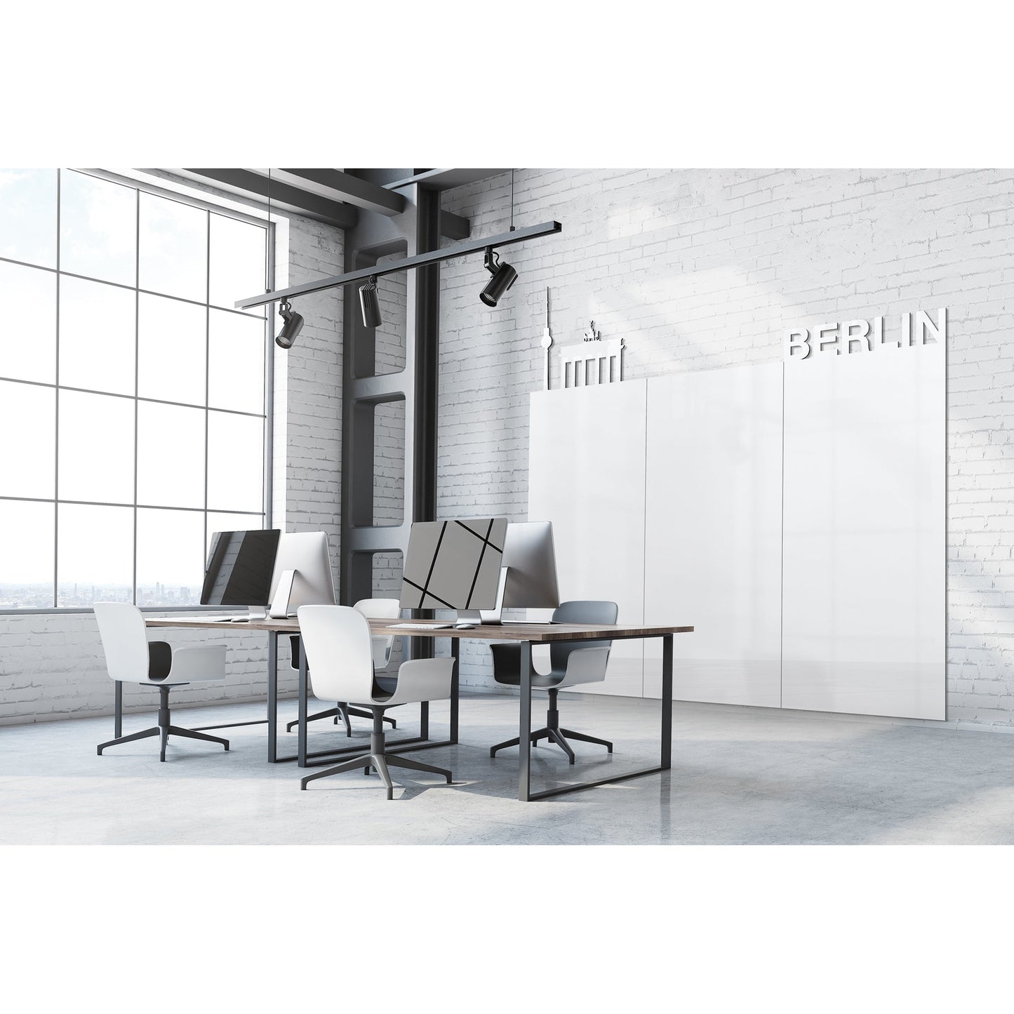 magnetoplan® Whiteboard Infinity Wall X Maße der Oberfläche: 98 x 198 cm (B x H) Tafel magnethaftend nicht beidseitig beschreibbar Stahl emailliert weiß