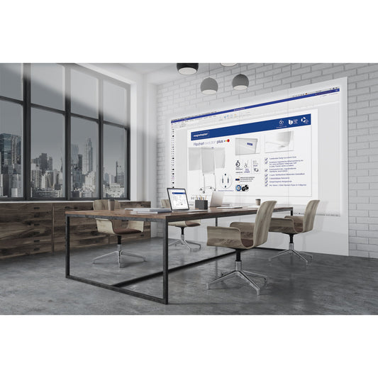 magnetoplan® Projektionswand Infinity Wall X Projection Bildformat: 16:10 Projektionsfläche: 118 x 189 cm (B x H) weiß
