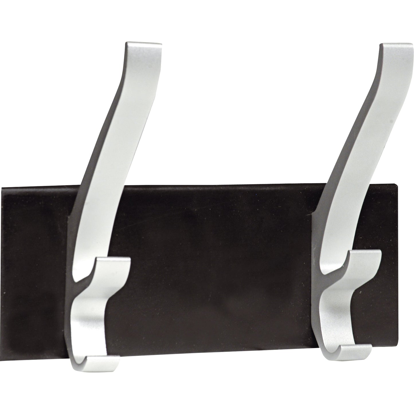 UNILUX Wandgarderobe Cypres 200 x 150 x 90 mm (B x H x T) 2 Haken Stahl, expoxidbeschichtet schwarz