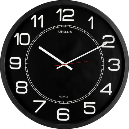 UNILUX Wanduhr Mega 57,5cm Kunststoff schwarz