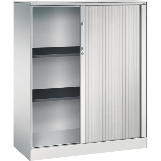 C+P Rollladenschrank Asisto 1.000 x 1.310 x 435 mm (B x H x T) 2 Fachböden lichtgrau lichtgrau