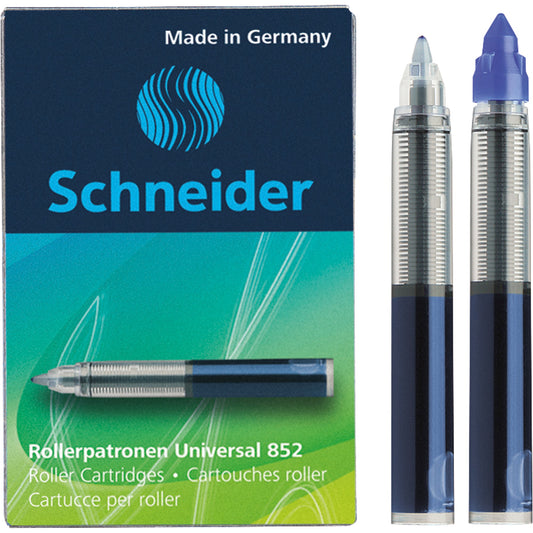 Schneider Nachfüllpatrone Tintenroller 852 Schneider Tintenroller Base Senso, Base Ball, Breeze, ID Duo 0,5mm königsblau 5 St./Pack.