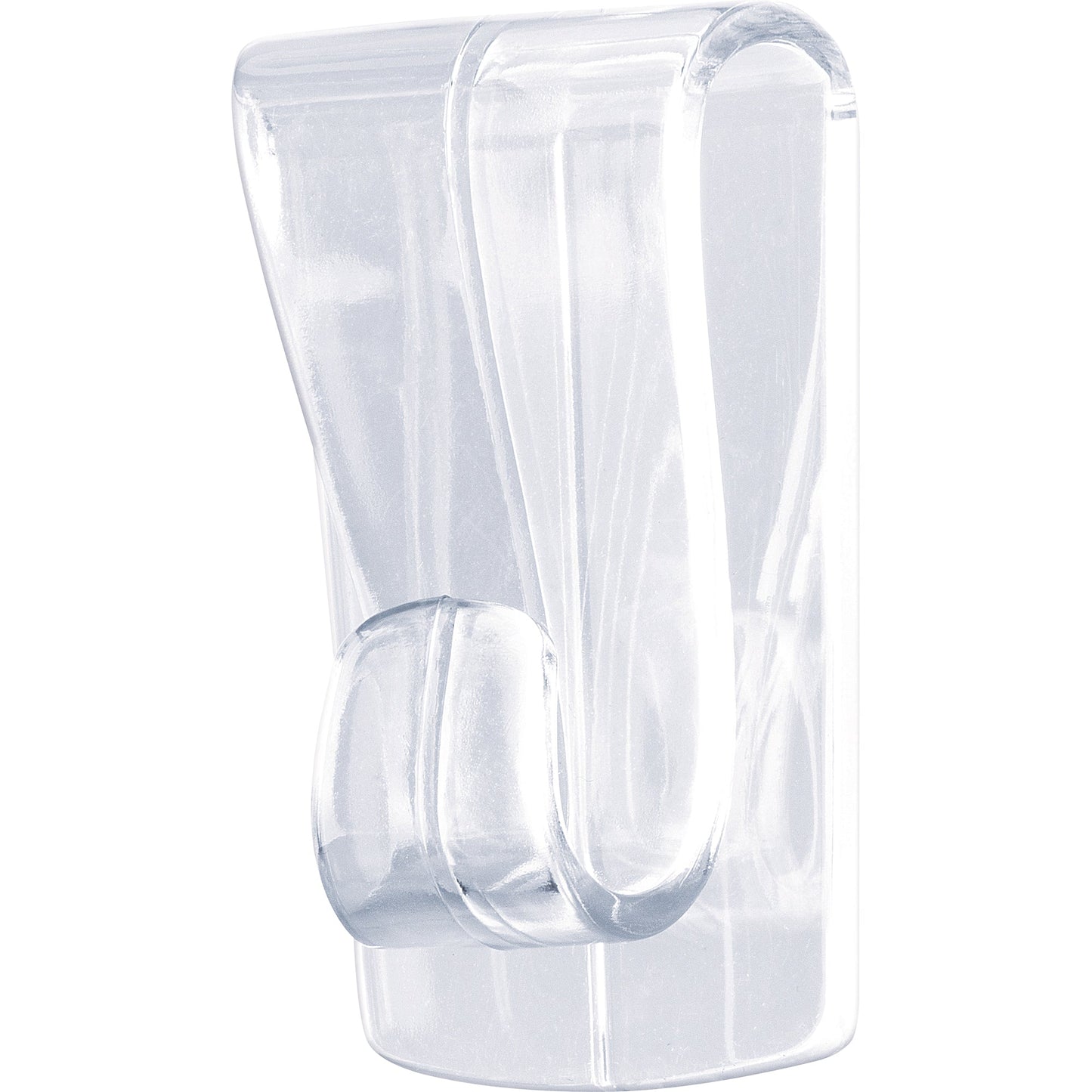 tesa® Haken Powerstrips® Glasflächen 27 x 45 mm (B x L) 1kg inkl. vier Klebestreifen transparent 2 St./Pack.