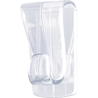 tesa® Haken Powerstrips® Glasflächen 27 x 45 mm (B x L) 1kg inkl. vier Klebestreifen transparent 2 St./Pack.