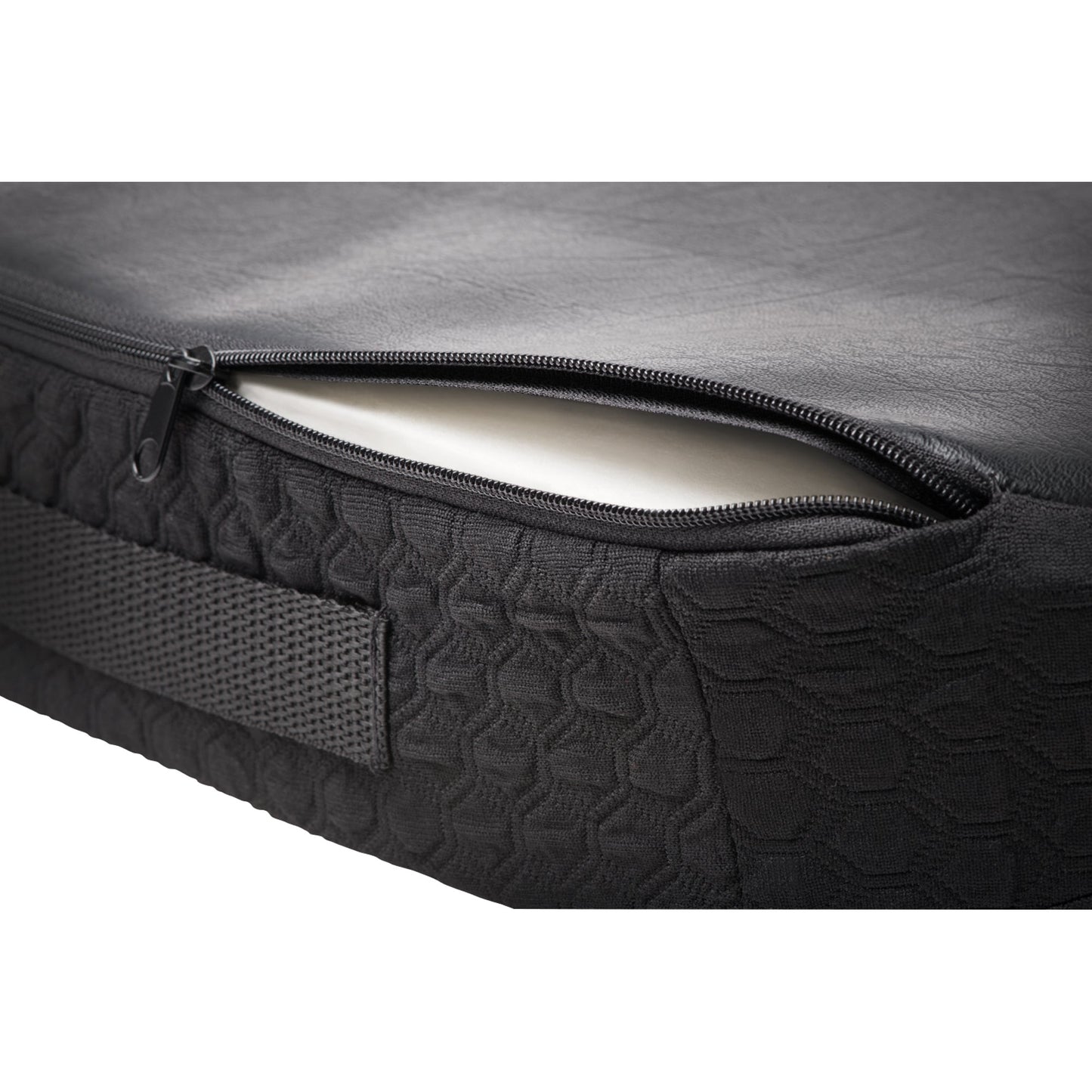 Kensington Sitzkissen Premium 46,5 x 7,5 x 36 cm (B x H x T) 65 % Nylon, 33 % Polyester, 2 % Elastan schwarz