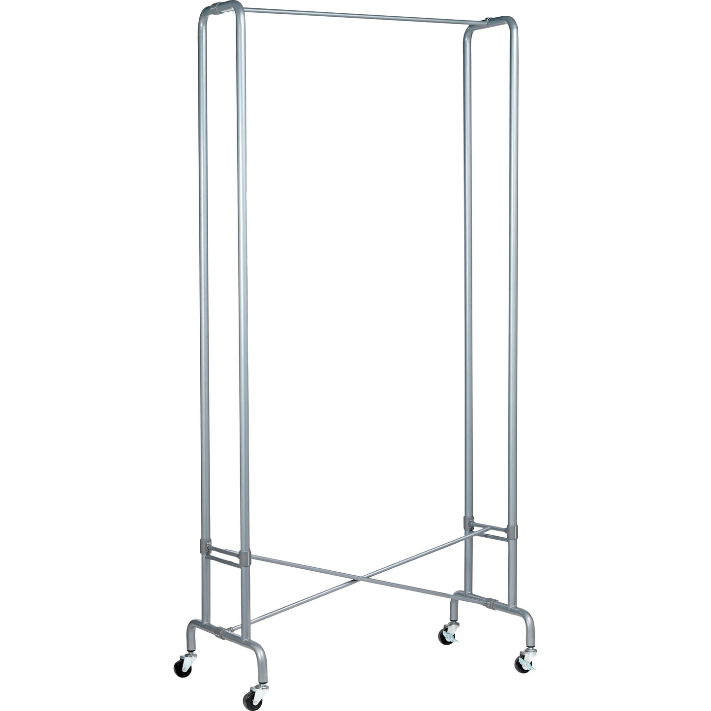 UNILUX Garderobenständer FOLDY 88 x 180 x 49 cm (B x H x T) Stahl silbergrau
