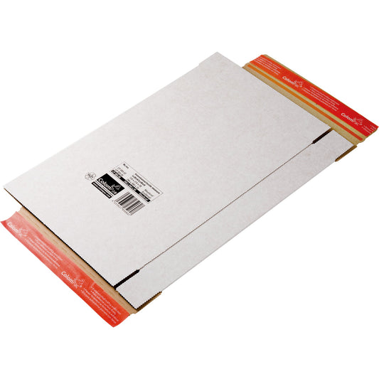 ColomPac® Versandkarton Kurierpaket Innenmaße: 24,4 x 34,4 x 4,5 cm (B x H x T) Außenmaße: 25 x 35,3 x 5 cm (B x H x T) Kraftliner Wellpappe weiß