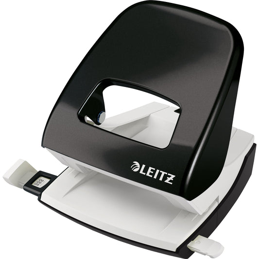 Leitz Locher NeXXt WOW 5008 8cm 30 Bl. (80 g/m²) mit Anschlagschiene schwarz