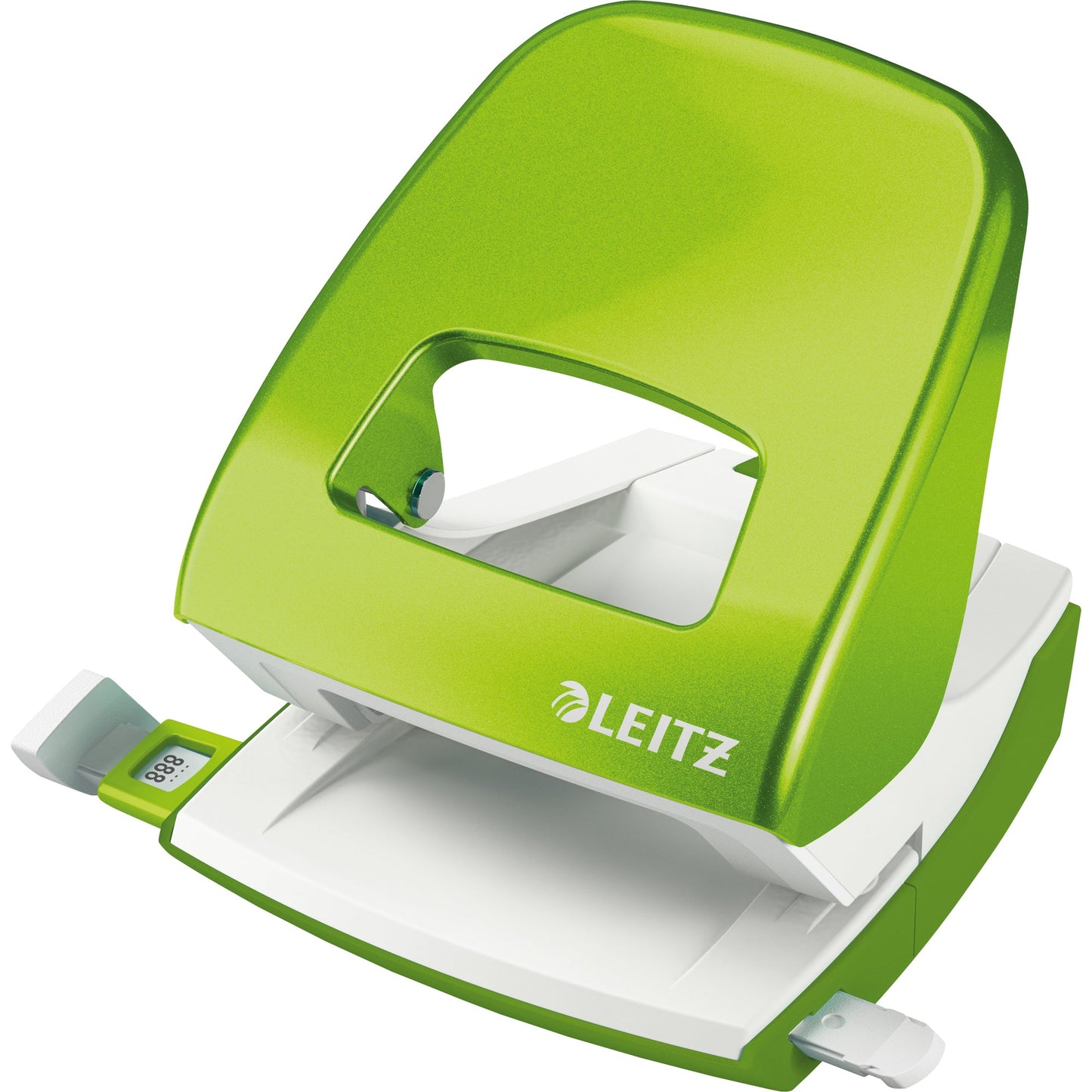 Leitz Locher NeXXt WOW 5008 8cm 30 Bl. (80 g/m²) mit Anschlagschiene grün