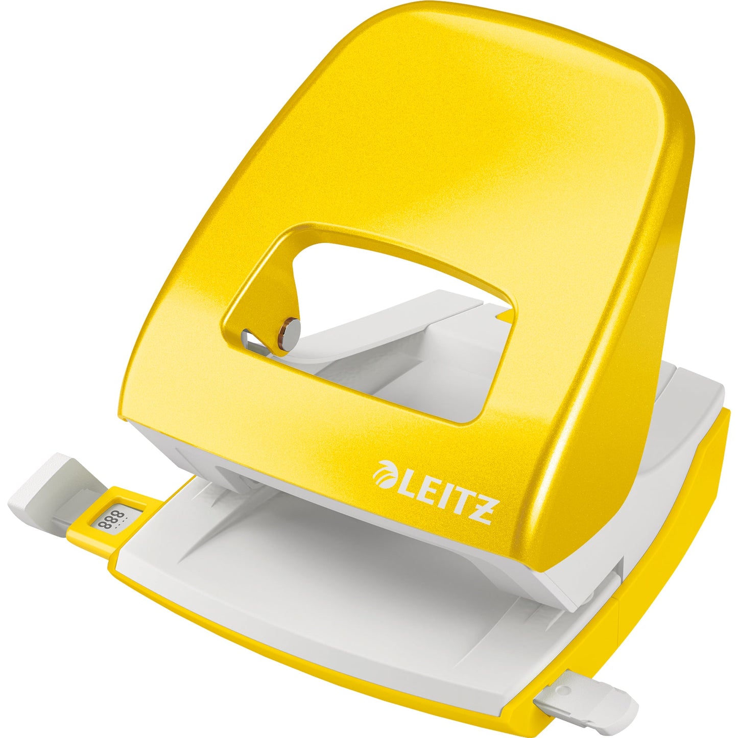 Leitz Locher NeXXt WOW 5008 8cm 30 Bl. (80 g/m²) mit Anschlagschiene gelb