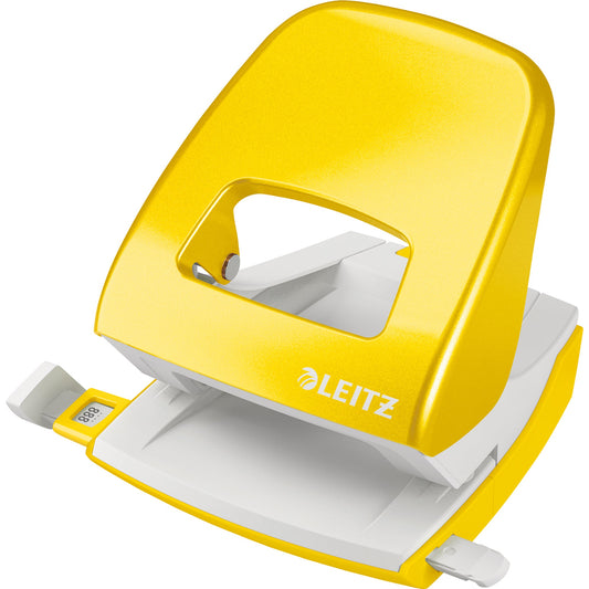 Leitz Locher NeXXt WOW 5008 8cm 30 Bl. (80 g/m²) mit Anschlagschiene gelb