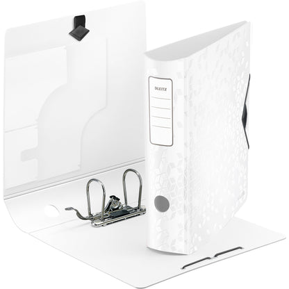 Leitz Ordner Active WOW 82mm DIN A4 Rückenschild: geklebt ohne Schlitze Werkstoff: Polyfoam weiß