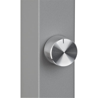 MAUL Stehleuchte MAULjaval C je Lichtquelle: 1 x 34 kWh/1.000h, 2 x 17 kWh/1.000h LED Helligkeit einstellbar silber