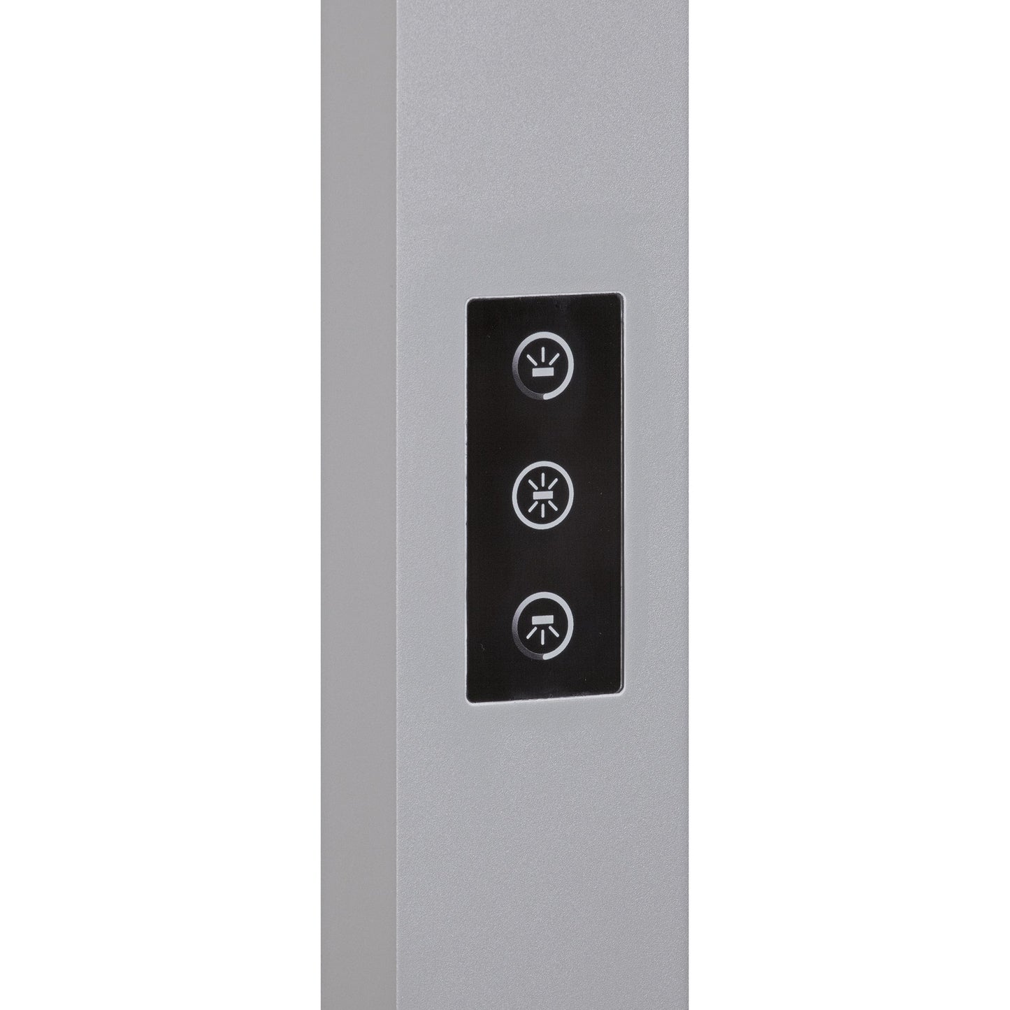 MAUL Stehleuchte MAULsirius colour vario sensor D je Lichtquelle: 1 x 46 kWh/1.000h, 1 x 20 kWh/1.000h LED Helligkeit einstellbar silber