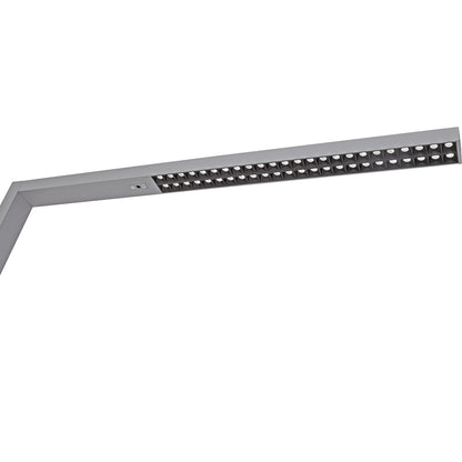 MAUL Stehleuchte MAULsirius colour vario sensor D je Lichtquelle: 1 x 46 kWh/1.000h, 1 x 20 kWh/1.000h LED Helligkeit einstellbar silber