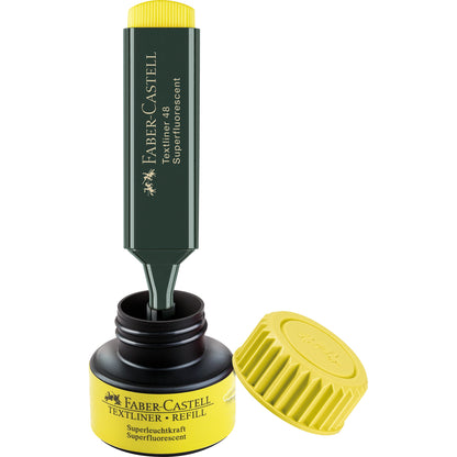 Faber-Castell Textmarker Textliner 48 Refill 1-5mm gelb Keilspitze