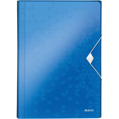 Leitz Fächermappe WOW DIN A4 Polypropylen blau 6 Fächer