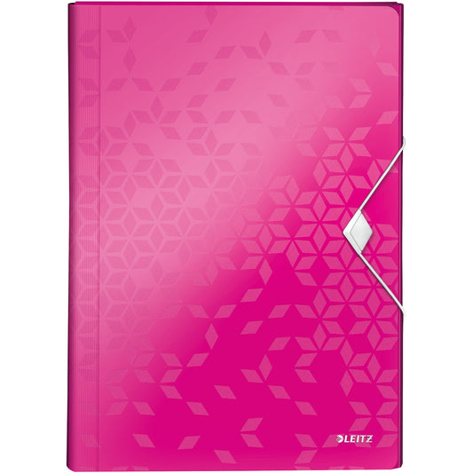 Leitz Fächermappe WOW DIN A4 Polypropylen pink 6 Fächer