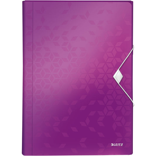Leitz Fächermappe WOW DIN A4 Polypropylen violett 6 Fächer