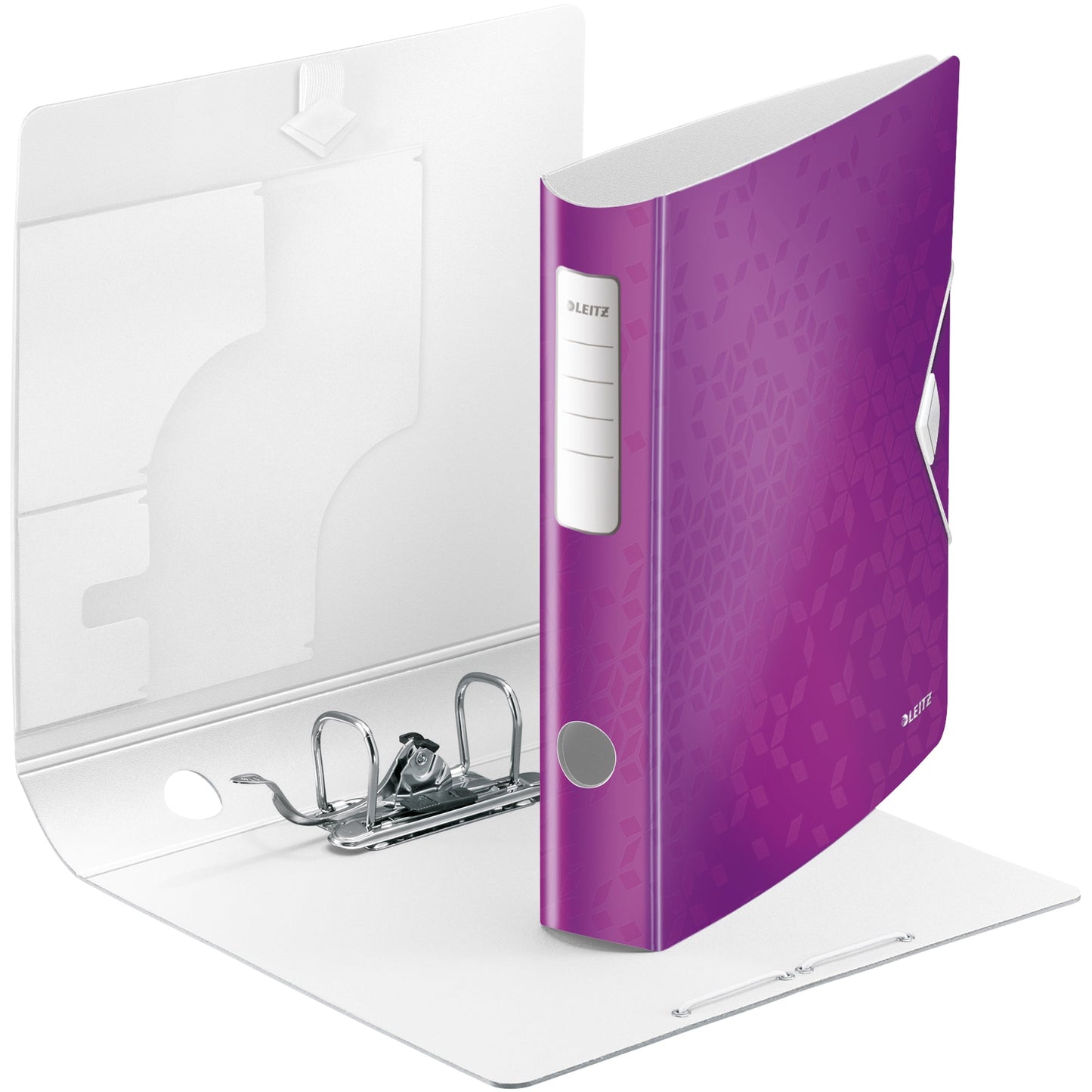 Leitz Ordner Active WOW 65mm DIN A4 Rückenschild: geklebt ohne Schlitze Werkstoff: Polyfoam violett