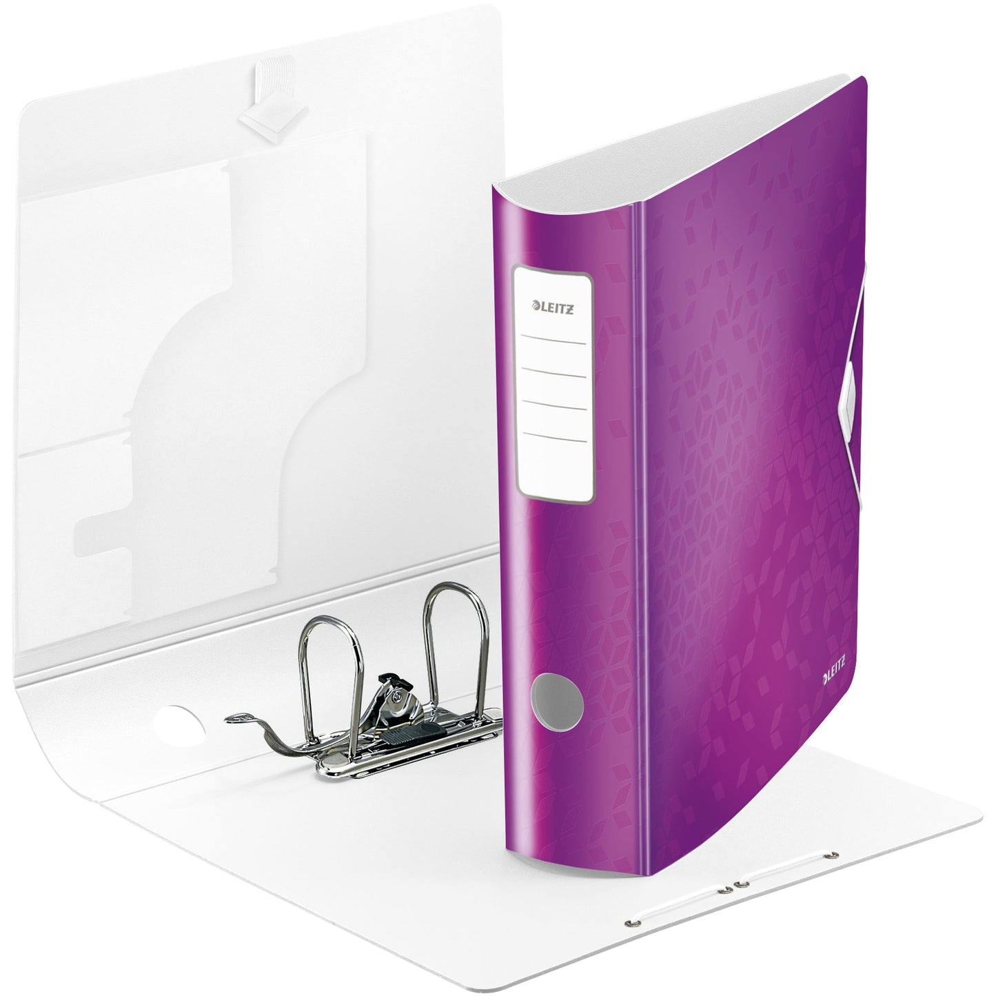 Leitz Ordner Active WOW 82mm DIN A4 Rückenschild: geklebt ohne Schlitze Werkstoff: Polyfoam violett