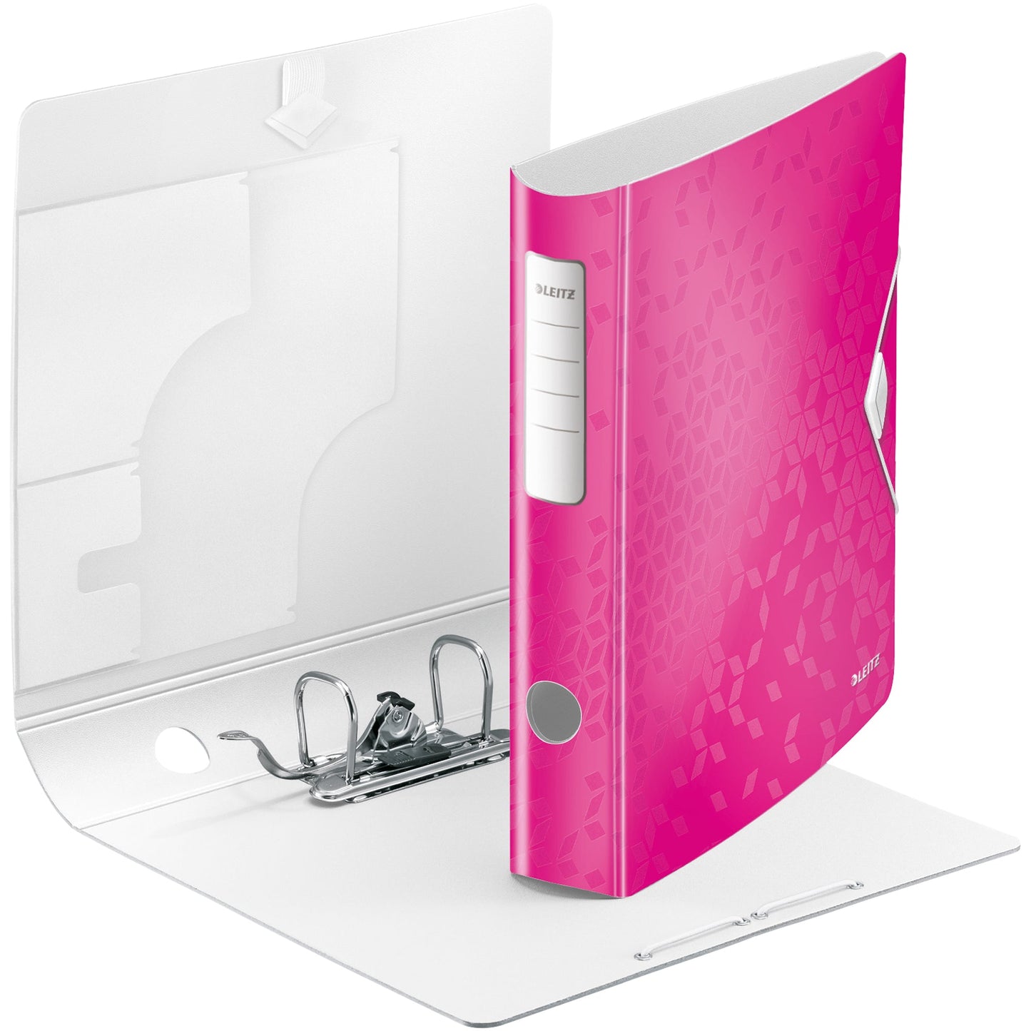Leitz Ordner Active WOW 65mm DIN A4 Rückenschild: geklebt ohne Schlitze Werkstoff: Polyfoam pink
