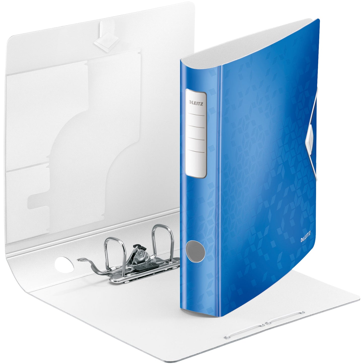 Leitz Ordner Active WOW 65mm DIN A4 Rückenschild: geklebt ohne Schlitze Werkstoff: Polyfoam blau