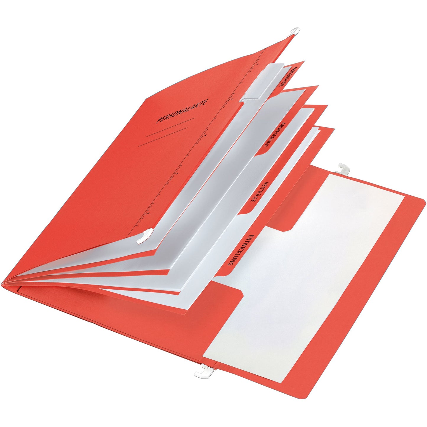PAGNA Personalmappe DIN A4 240g/m² mit Organisationsaufdruck Karton rot
