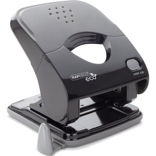 RAPESCO Locher ECO X5-30ps 8cm 30 Bl. (80 g/m²) mit Anschlagschiene schwarz