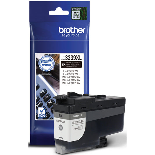 Brother Tintenpatrone Originalzubehör LC-3239XL-BK ca. 6.000 Seiten schwarz