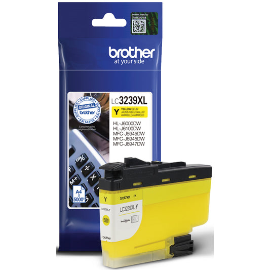 Brother Tintenpatrone Originalzubehör LC-3239XL-Y ca. 5.000 Seiten gelb