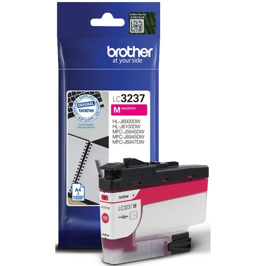 Brother Tintenpatrone Originalzubehör LC-3237M ca. 1.500 Seiten magenta